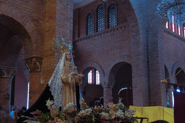 Resurrection Sunday, Holy Week procession, traditional Catholic celebration 