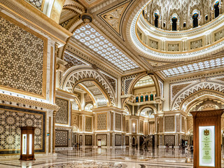 Abu Dhabi, UAE. Qasr Al Watan, Presidential Palace, Indoors.