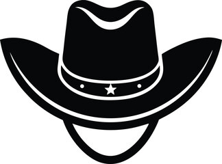Cowboy Hat with Star Icon