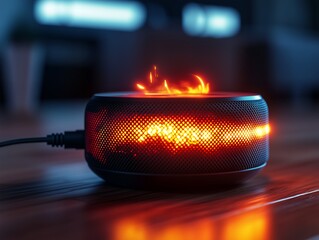Smart Speaker Experiences Malfunction and Begins to Catch Fire Indoors