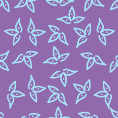 textile design with abstract flower pattern
