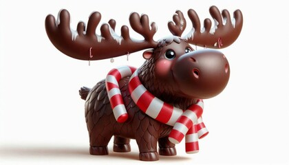 Chocolate Moose Big friendly moose with brown chocolate colored