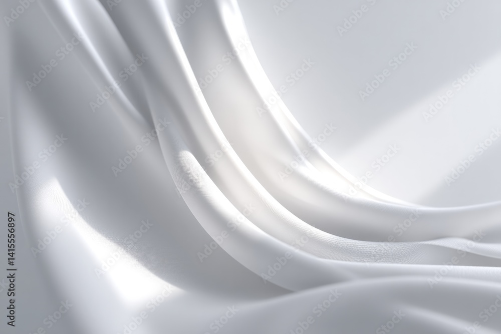Poster capture dynamic dance of light as it fluidly weaves through minimalistic scene highlighting subtle c