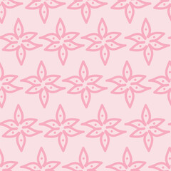 textile design with abstract flower pattern