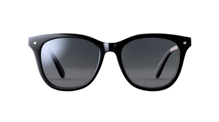 Stylish Sunglasses: A pair of sleek, black sunglasses with a modern design, perfect for shielding the eyes from the sun's glare.