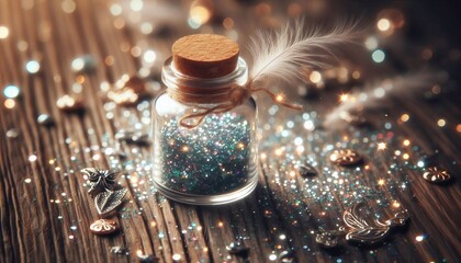 Fairy Dust Jar &ndash; A tiny bottle filled with twinkling fairy dus