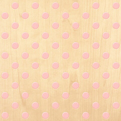 pink pastel emboss  polka dots pattern, print on wood , minimal pop art background