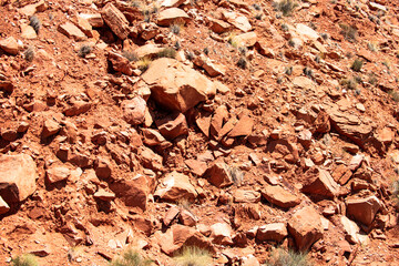 Canyon national park. Rock canyon background, rocky texture. Red rocks canyon in Utah. Nature...