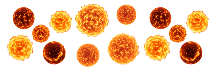 Microscopic Virus Cells Cluster Transparent Background

