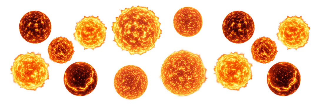 Microscopic Virus Cells Cluster Transparent Background

