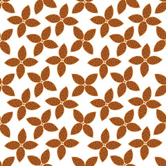 textile design with abstract flower pattern