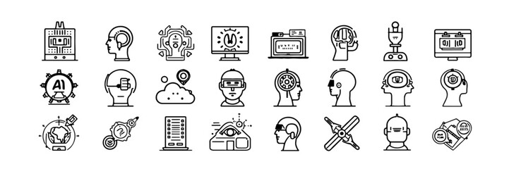 Artificial Intelligence & Tech Innovation Icons
