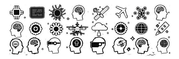 Artificial Intelligence & Tech Innovation Icons