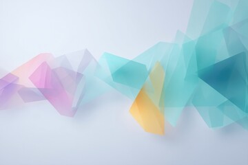 random shapes form unique abstract design on light background