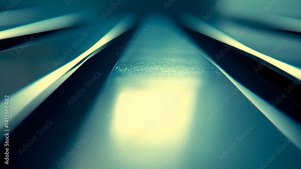 Poster dynamic abstract lines in blue hues studio setting high-resolution image minimalist concept