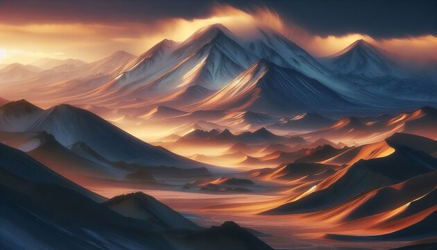 Atacama Landscape A hyper arid lunar like terrain among the drie