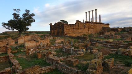 El Capitolio, Yacimiento Thuburbo Majus, El Fahs, Túnez