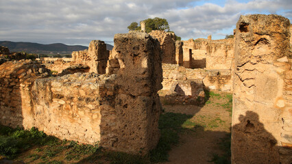 Termas de Invierno, Yacimiento Thuburbo Majus,  El Fahs, Túnez