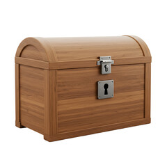Toy Chest Icon with Rectangular Chest With Simple Lock Detail