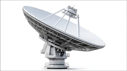 Advanced Satellite Dish Technology - Powerful antenna, space exploration, communication, technological advancement, global network. Symbolises connection, progress, discovery
