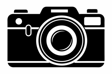 camera clipart sihouette black vector
