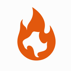 vector fire icon