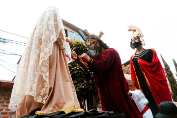 Good Friday, Holy Week procession, traditional Catholic celebration. 