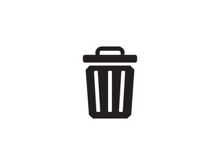 Dustbin icon and illustration design 