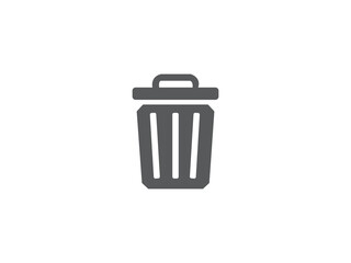 Dustbin icon and illustration design 