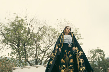 Good Friday, Holy Week procession, traditional Catholic celebration. 