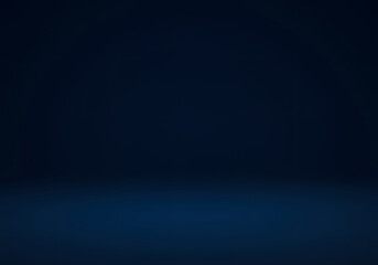 Obraz premium Dark Blue Background Smooth gradient for elegant designs, abstract backdrop, digital texture, artistic, minimalistic, modern.