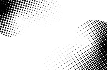 Black and white dotted halftone background,vector abstract grunge texture