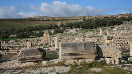 Yacimiento arqueol&oacute;gico de Dougga, T&uacute;nez