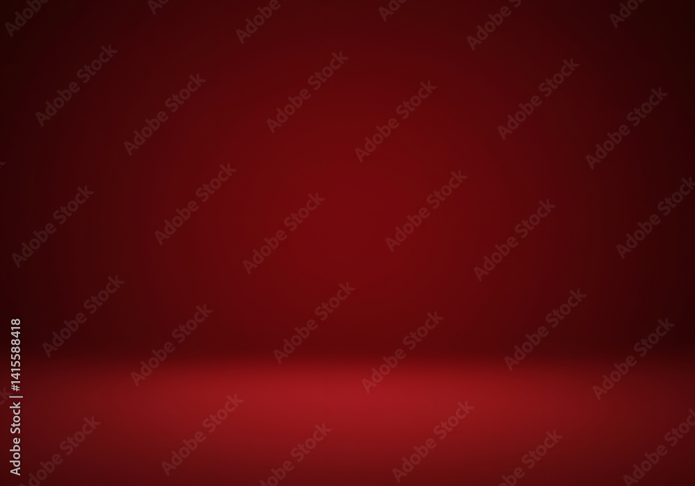 Poster red gradient background studio empty room with spotlight. modern design, presentation backdrop, stag