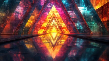 Obraz premium Geometric Passage of Light