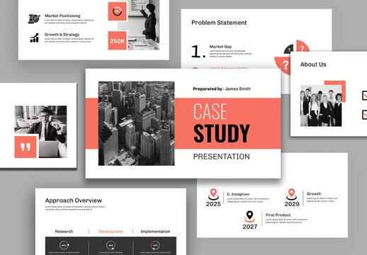 Modern Case Study Presentation Layout