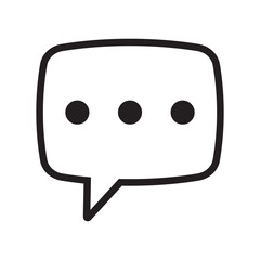 Chat icon. Speech bubble icon. Dialogue icon.	