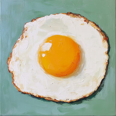 Fresh  eggs golden anf fried