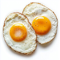 Fresh  eggs golden anf fried