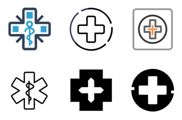 Obraz premium Medical Symbol Icon Healthcare and Medicine