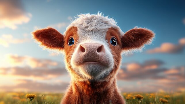 Livestock health tracker monitoring cow vitals in a smart barn. Perfect for agricultural technology, smart farming, and livestock management visuals