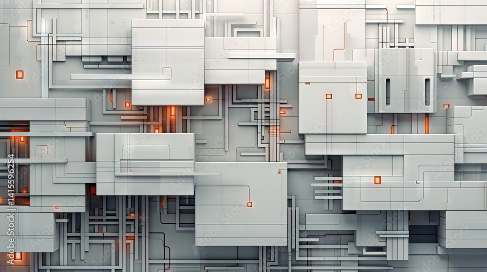 Poster background with metallic panels texture, wires and circuit. spaceship hull wall technology backgroun
