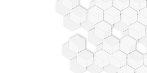 hexagon Futuristic 3D White and grey  Light Geometric Structure Featuring Abstract Polygonal Honeycomb Pattern, Technology-Inspired Design, and a Luxurious, Modern Vector Background for Innovation