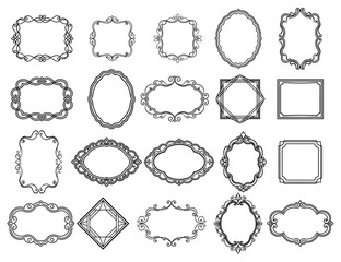 set of vintage frames