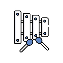 Xylophone  Vector icon