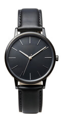 stylish black wristwatch 