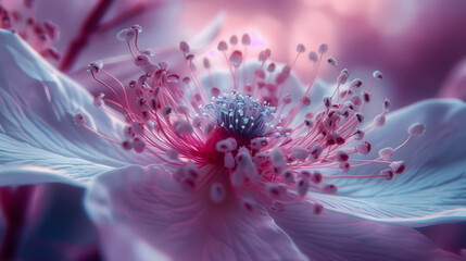 Macro Flower Stamens – Artistic Close-Up of Nature’s Details