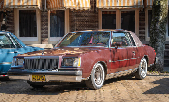 Katwijk aan Zee, The Netherlands, 12.04.2025, Classic american mid-size car Buick Regal 2nd generation from 1978 at The Oldtimer Day Katwijk