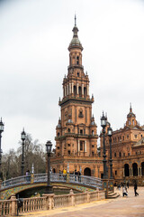 Obraz premium the Plaza de Espana in Sevilla Spain 