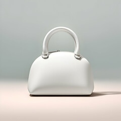 White handbag with studio shot. (5)